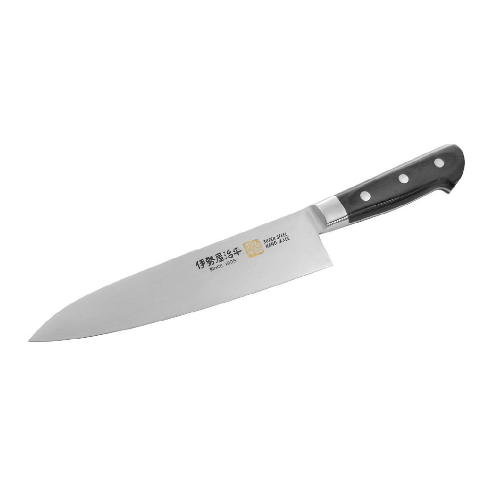 ISEYA JIHEI Molybdenum Gyuto 180mm - Black Packer Handle