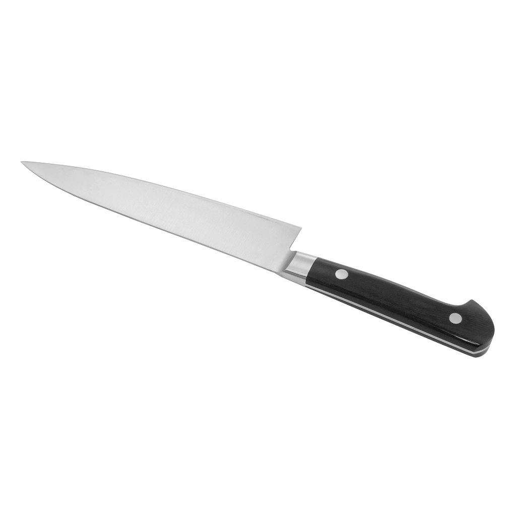 ISEYA JIHEI Molybdenum Petty Knife 150mm - Black Packer Handle