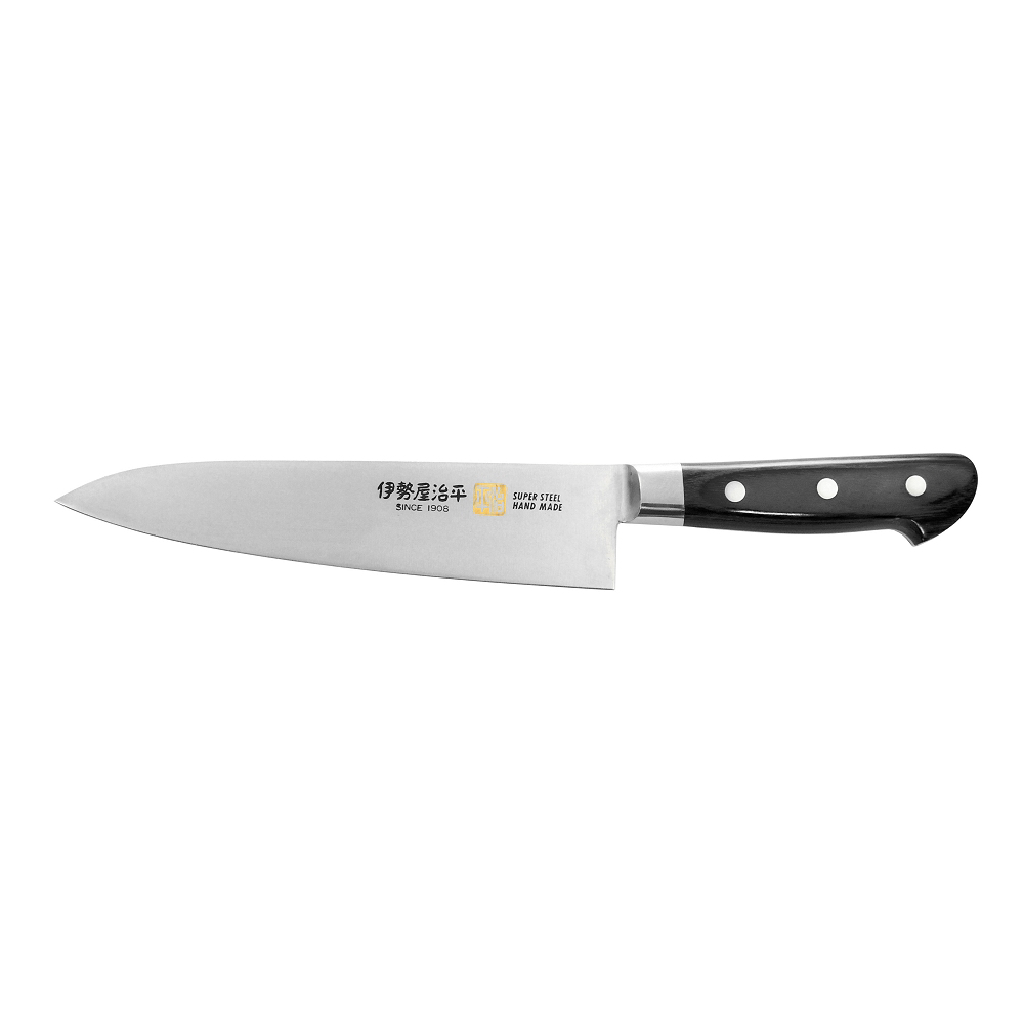ISEYA JIHEI Molybdenum Gyuto 180mm - Black Packer Handle