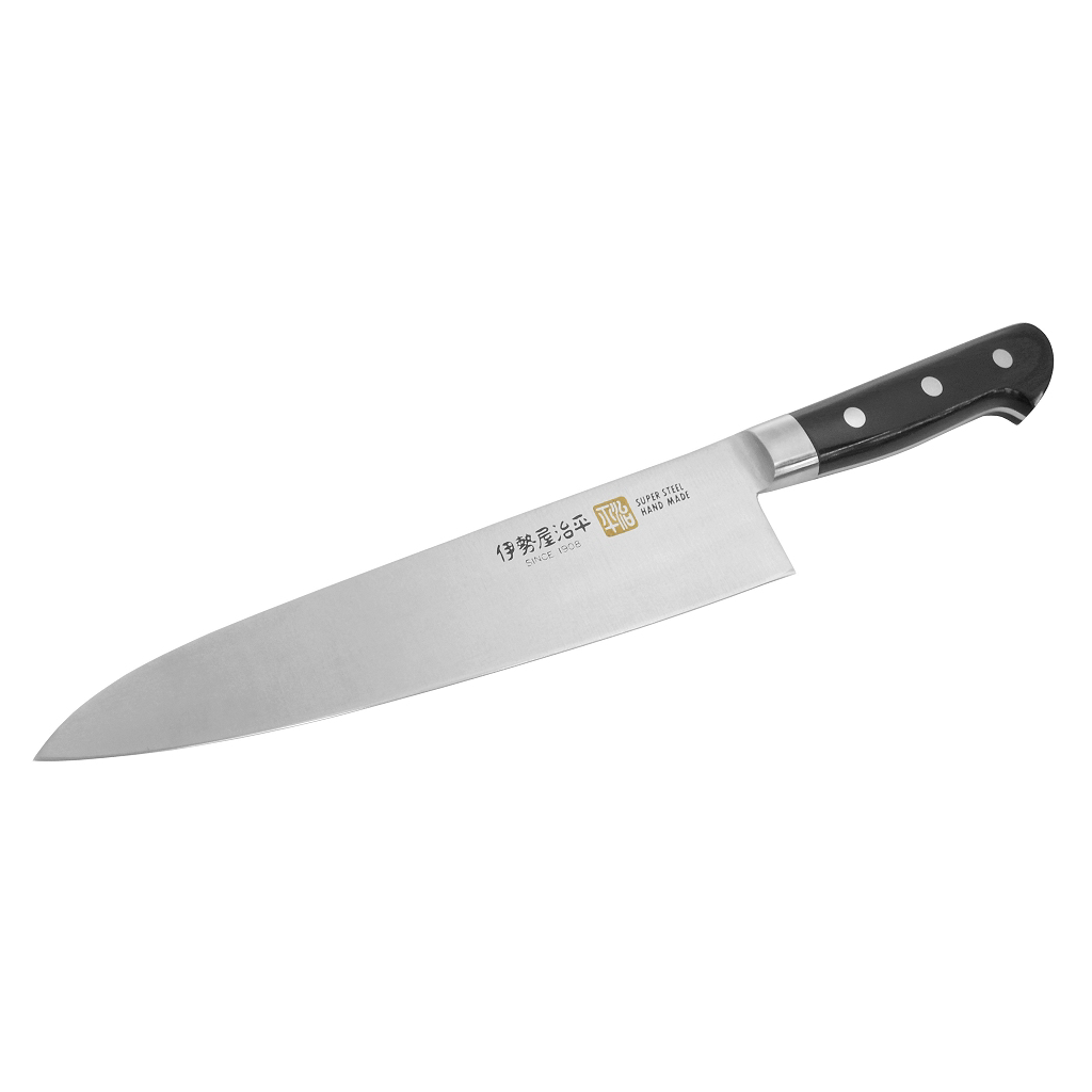 ISEYA JIHEI Molybdenum Gyuto 210mm - Black Packer Handle