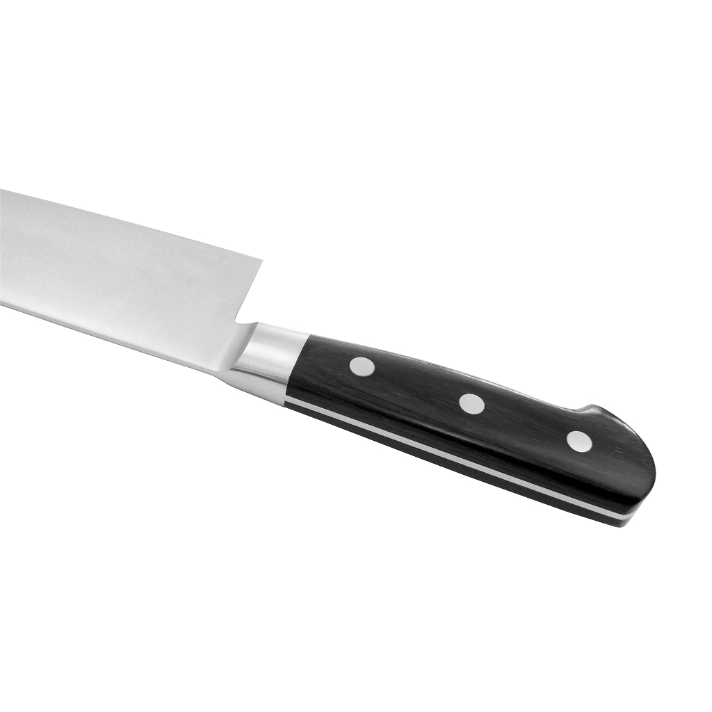 ISEYA JIHEI Molybdenum Santoku 180mm - Black Packer Handle