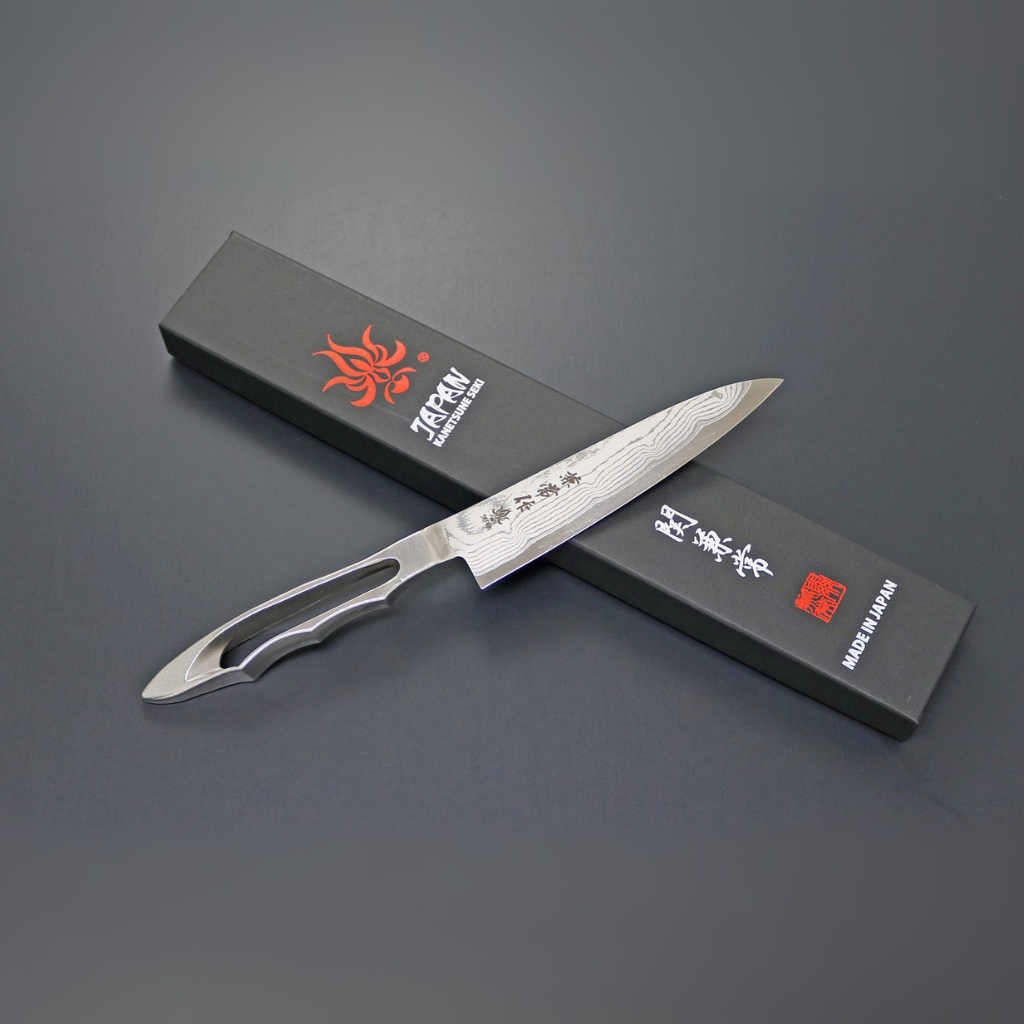 SEKI KANETSUNE SANNOIKE 系列 VG-10 17层大马士革 Petty 120mm 小厨刀