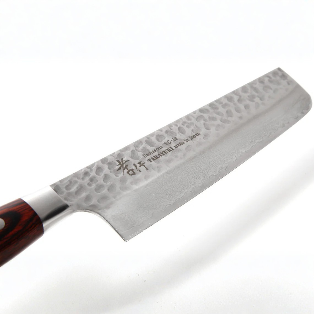 SAKAI TAKAYUKI Cuchillo NAKIRI VG10 Damasco 33 Capas 160mm