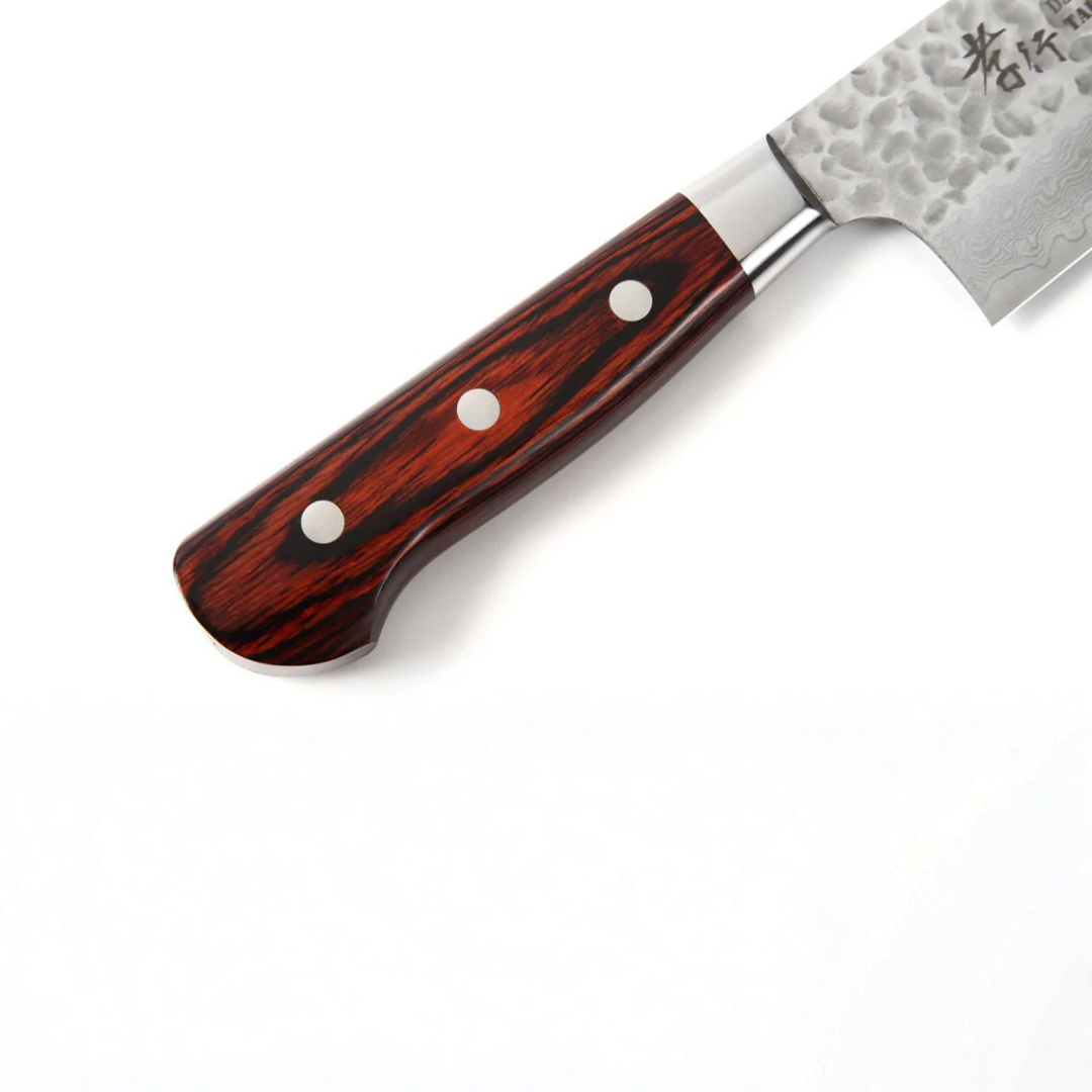 SAKAI TAKAYUKI 33-Layer Damascus VG10 SANTOKU 180mm