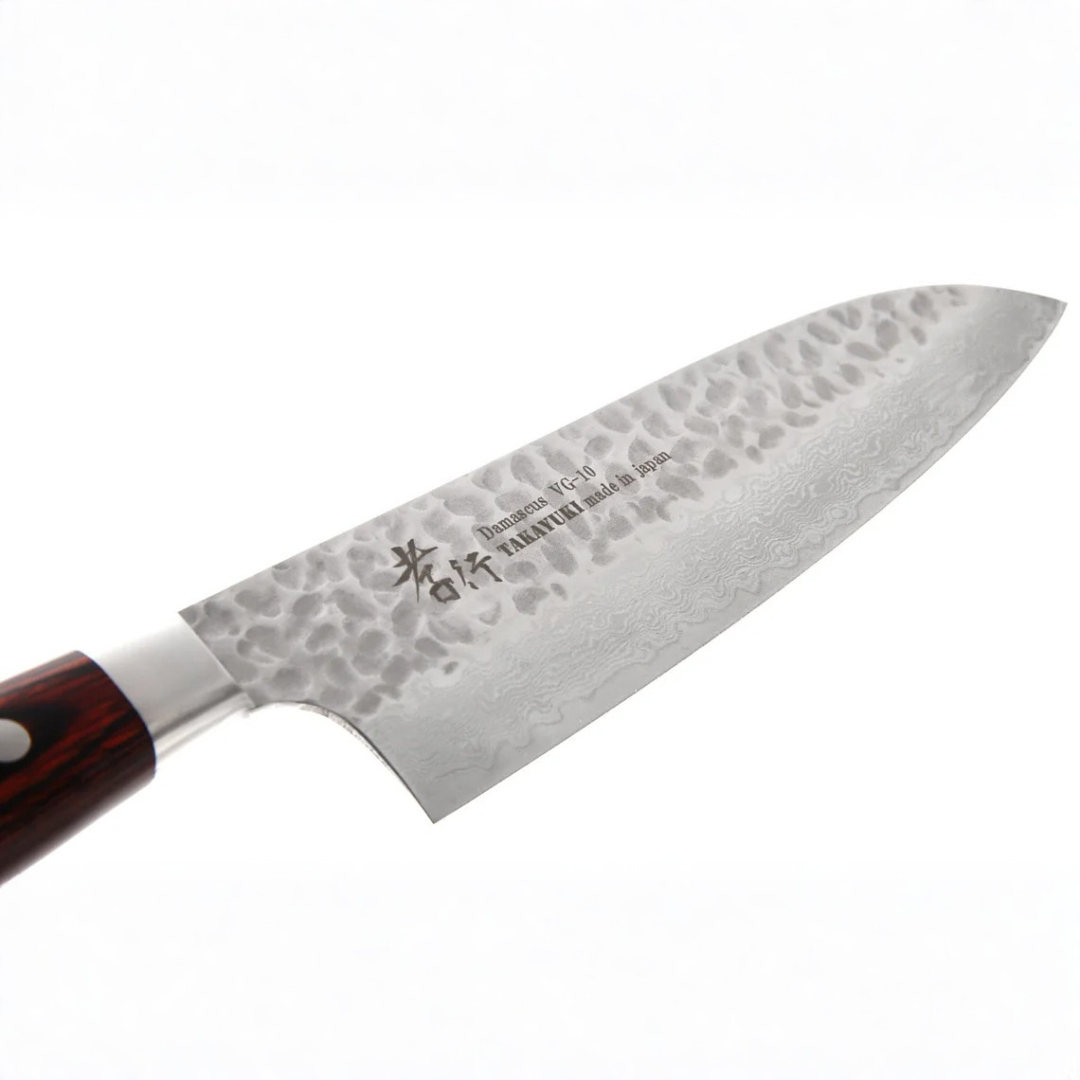 SAKAI TAKAYUKI 33-Layer Damascus VG10 SANTOKU 180mm