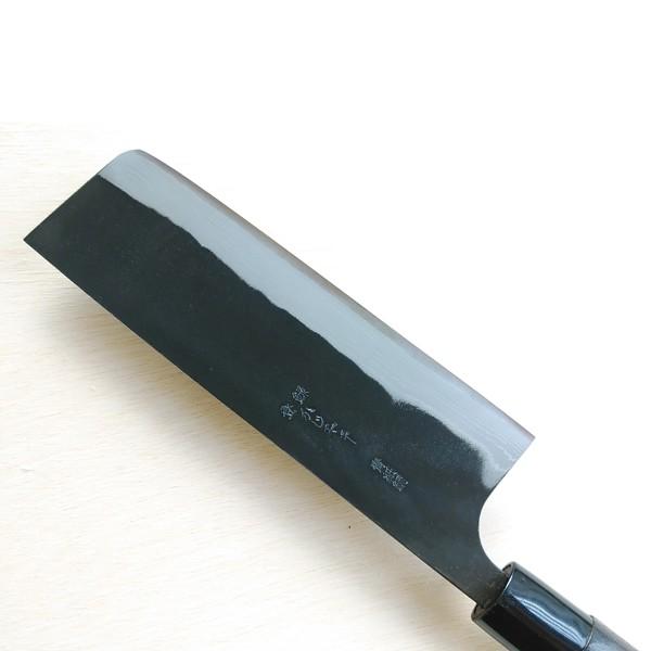 Black cleaver knife on a white background